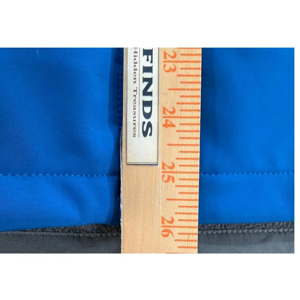 The North Face Soft Shell Jacket Mens Medium Blue Full Zip Fleece Lined Coat